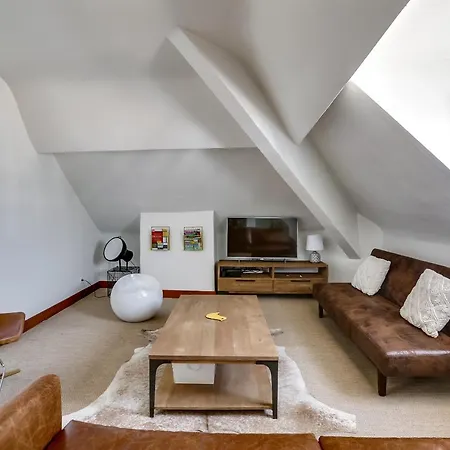 公寓 Loft Spacieux & Calme Surplombant L'ocean - Clim & Parking 比亚里茨